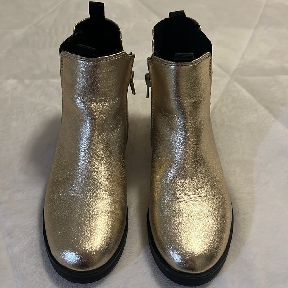 Gold Zara boots